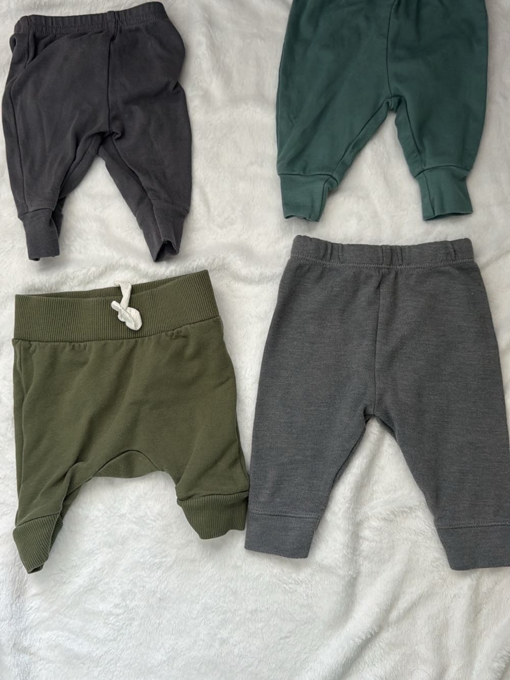 Kids Neutral-Tone Bottoms Pack - Gray & Green